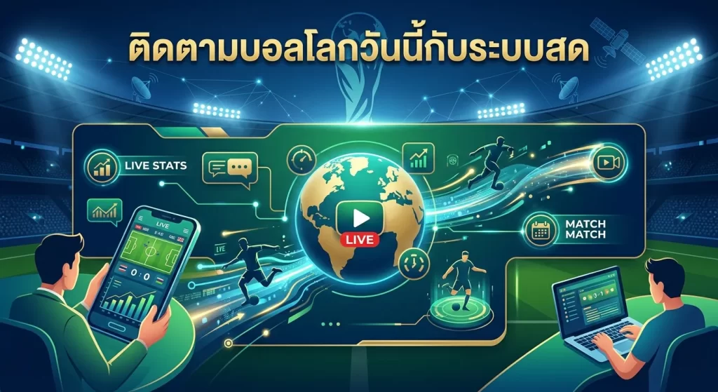 ติดตามบอลโลกวันนี้กับระบบสด