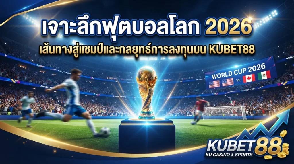 เจาะลึกฟุตบอลโลก 2026: เส้นทางสู่แชมป์และกลยุทธ์การลงทุนบน KUBET88