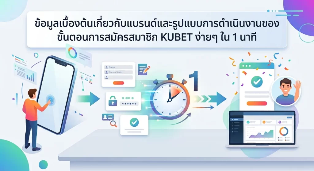 ขั้นตอนการสมัครสมาชิก KUBET ง่ายๆ ใน 1 นาที